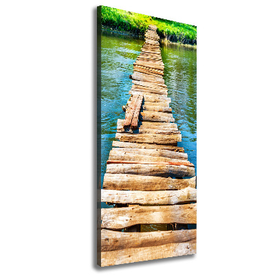 Canvas wall art Wooden bridge