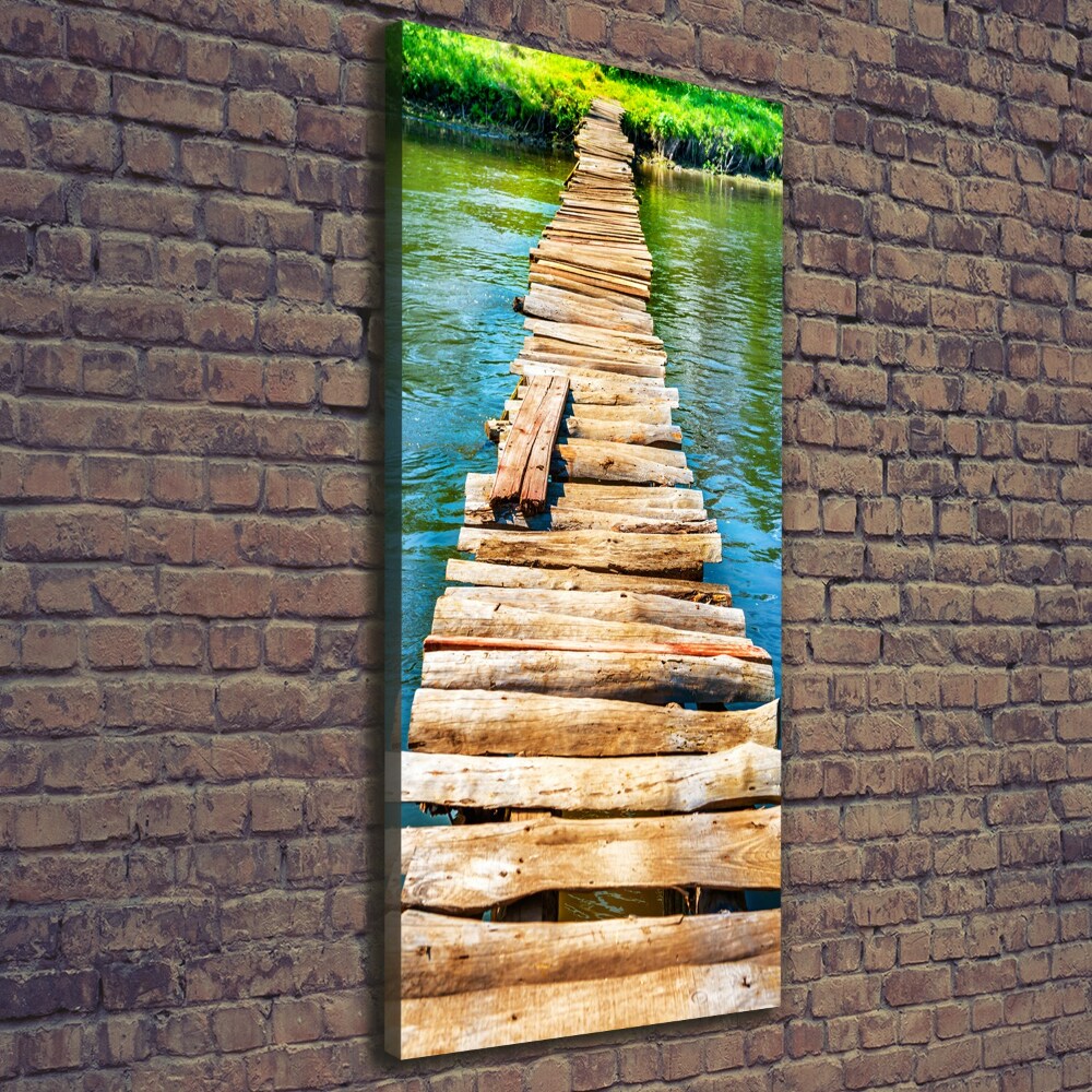 Canvas wall art Wooden bridge