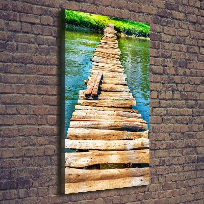 Canvas wall art Wooden bridge