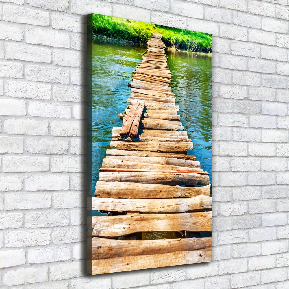 Canvas wall art Wooden bridge