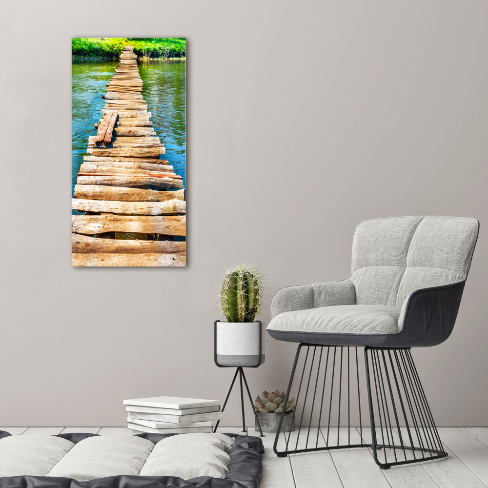 Canvas wall art Wooden bridge