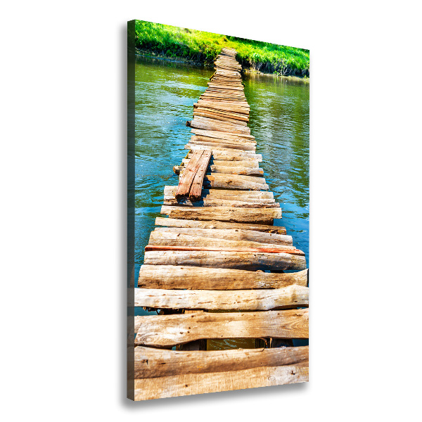 Canvas wall art Wooden bridge