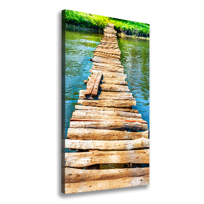 Canvas wall art Wooden bridge