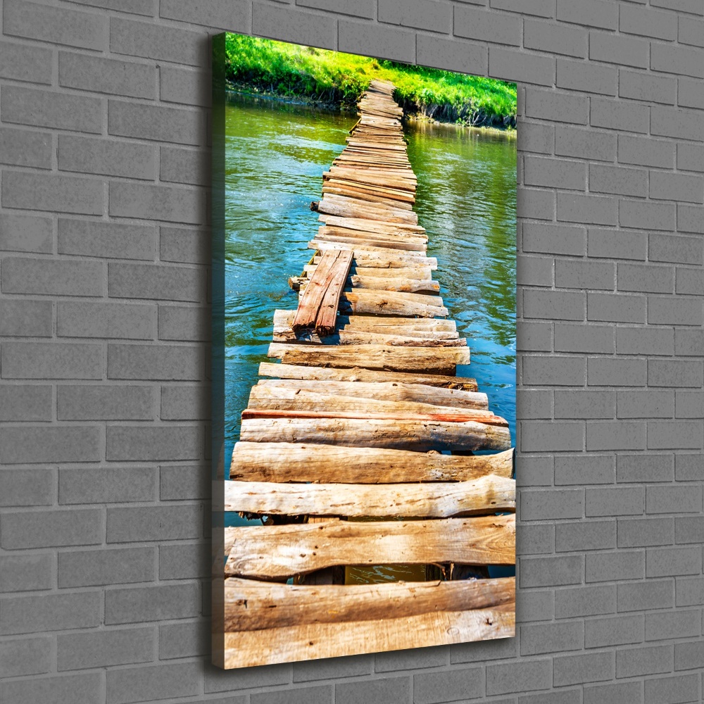 Canvas wall art Wooden bridge