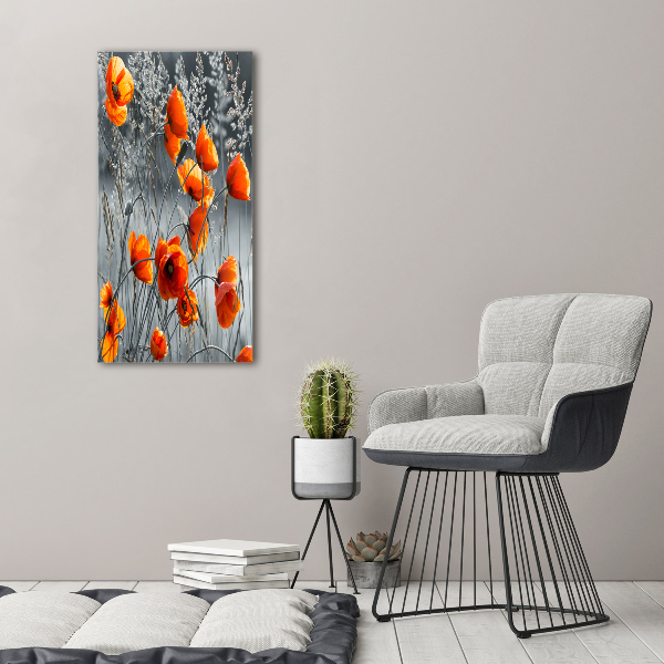 Picture canvas print Field poppies