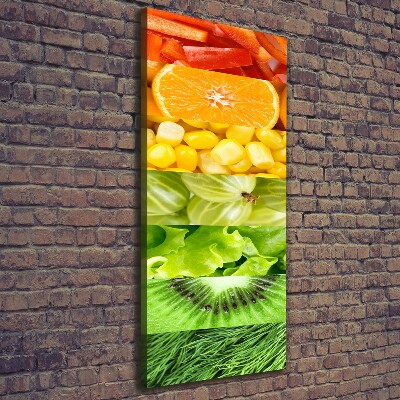 Canvas wall art Fruits and vegetables