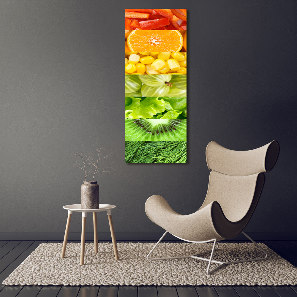 Canvas wall art Fruits and vegetables