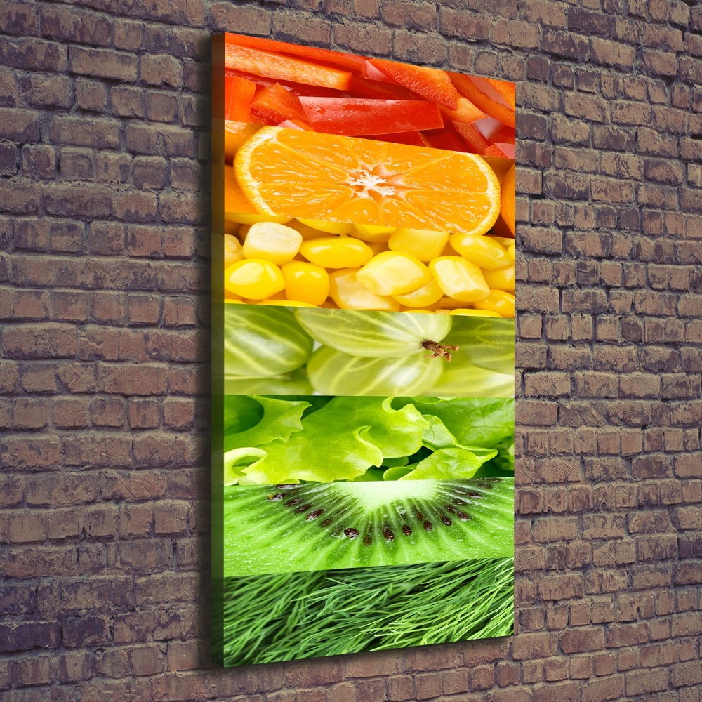 Canvas wall art Fruits and vegetables