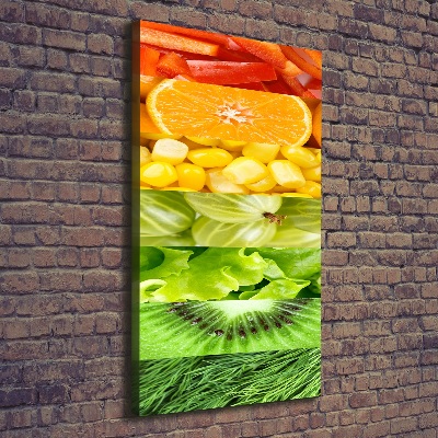 Canvas wall art Fruits and vegetables