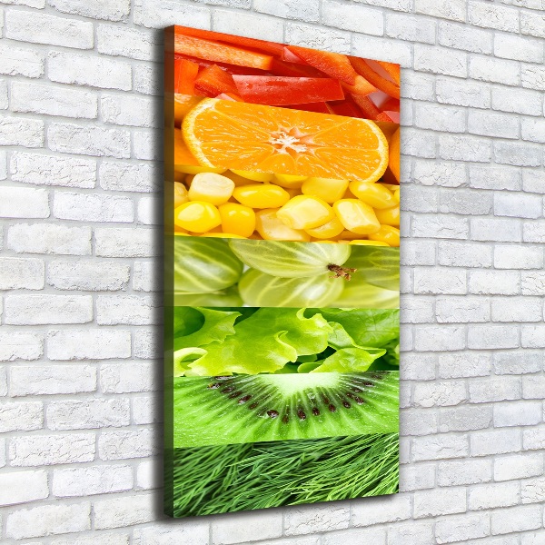 Canvas wall art Fruits and vegetables