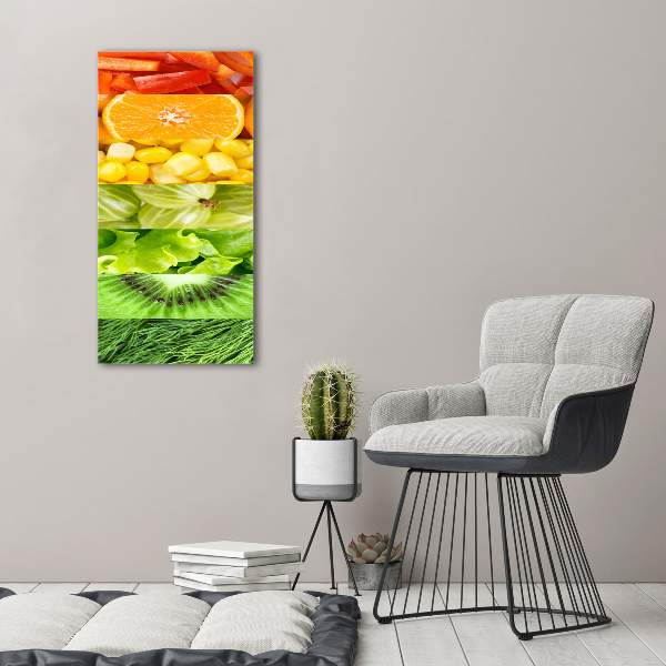 Canvas wall art Fruits and vegetables