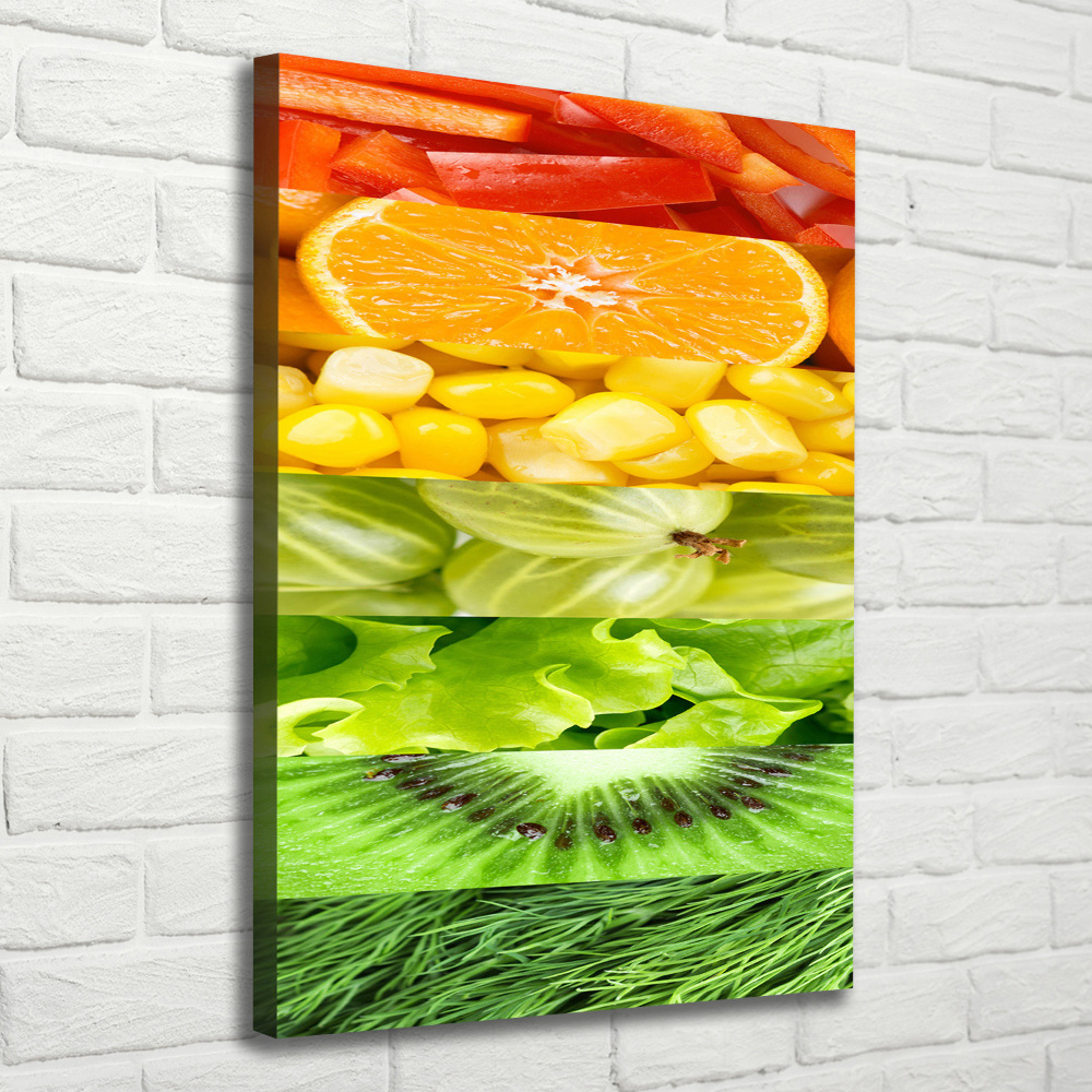 Canvas wall art Fruits and vegetables