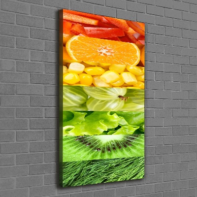 Canvas wall art Fruits and vegetables