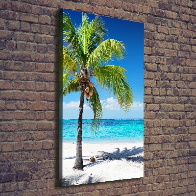 Canvas wall art Tropical beach