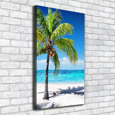 Canvas wall art Tropical beach