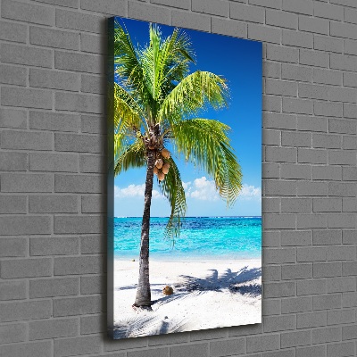 Canvas wall art Tropical beach