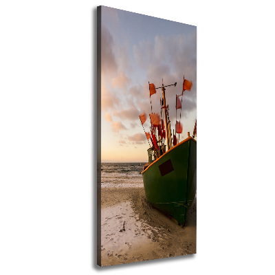 Canvas wall art Fishing boat