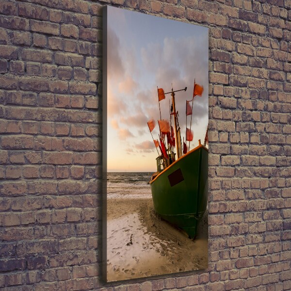 Canvas wall art Fishing boat