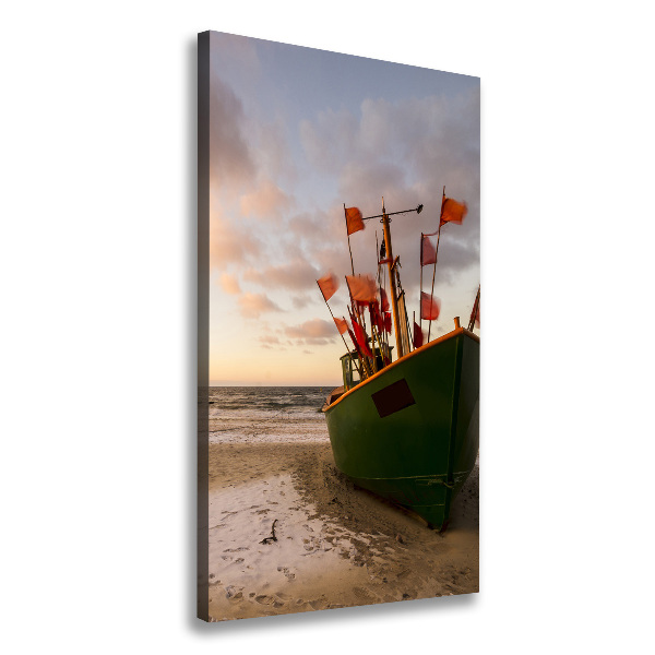 Canvas wall art Fishing boat