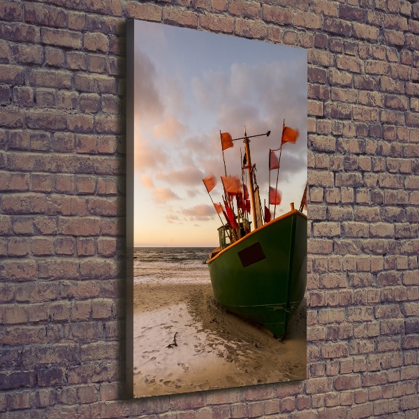 Canvas wall art Fishing boat