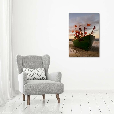 Canvas wall art Fishing boat