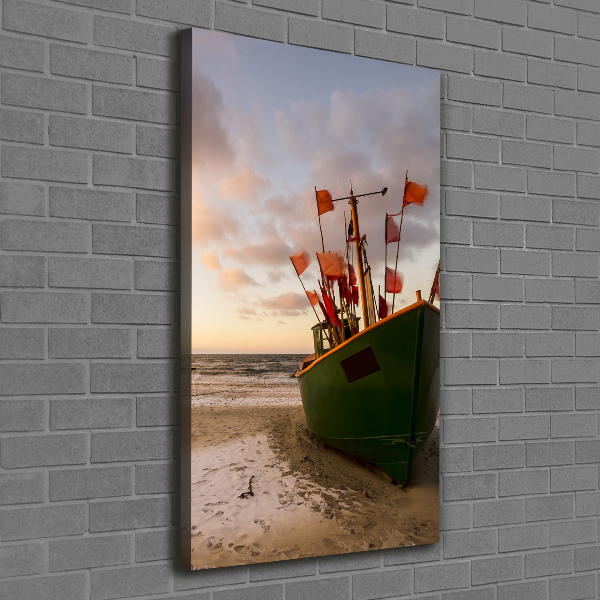 Canvas wall art Fishing boat