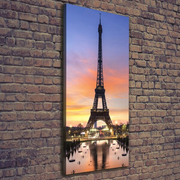 Wall art canvas large Eiffel Paris tower