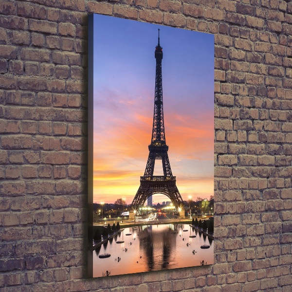 Wall art canvas large Eiffel Paris tower