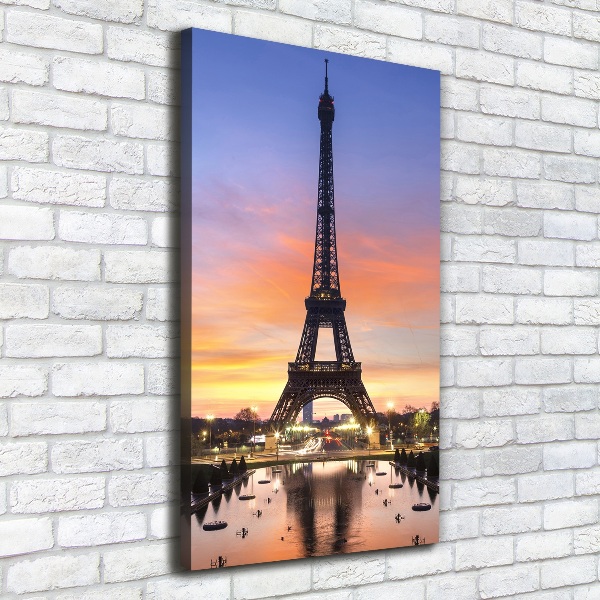 Wall art canvas large Eiffel Paris tower