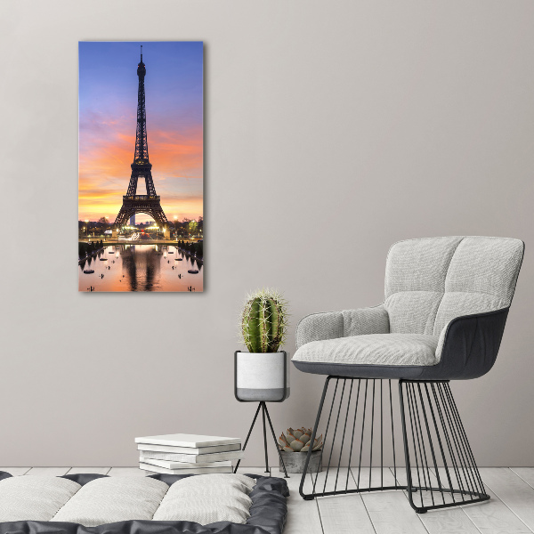 Wall art canvas large Eiffel Paris tower