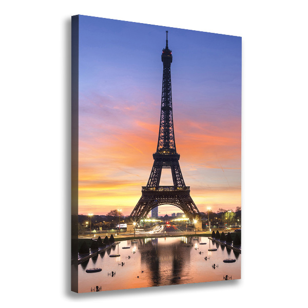 Wall art canvas large Eiffel Paris tower