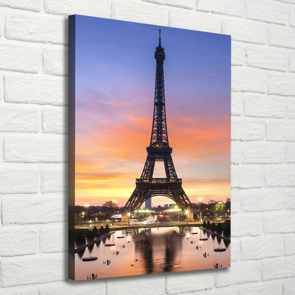 Wall art canvas large Eiffel Paris tower