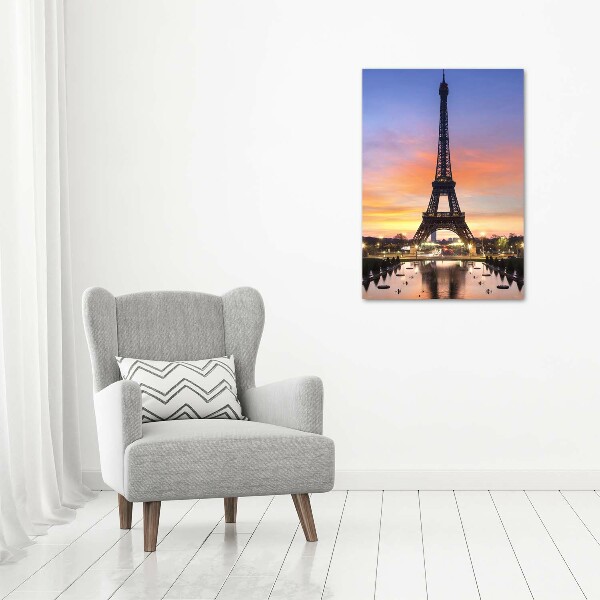 Wall art canvas large Eiffel Paris tower