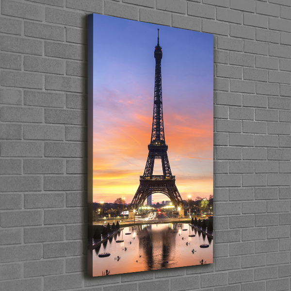 Wall art canvas large Eiffel Paris tower