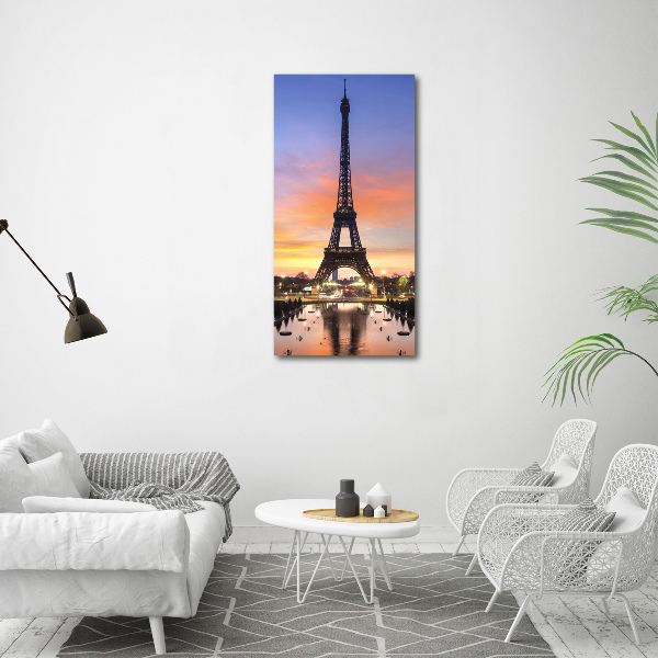 Wall art canvas large Eiffel Paris tower