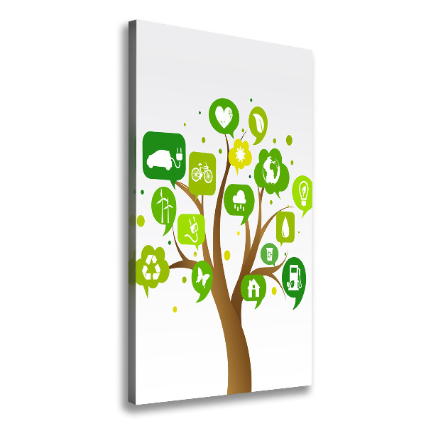 Canvas wall art Ecological tree