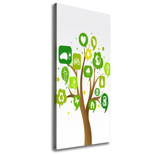 Canvas wall art Ecological tree