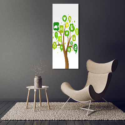 Canvas wall art Ecological tree