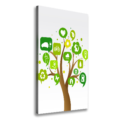 Canvas wall art Ecological tree