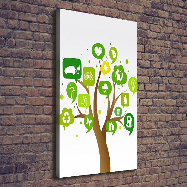 Canvas wall art Ecological tree