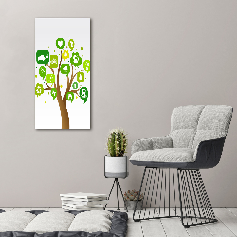 Canvas wall art Ecological tree