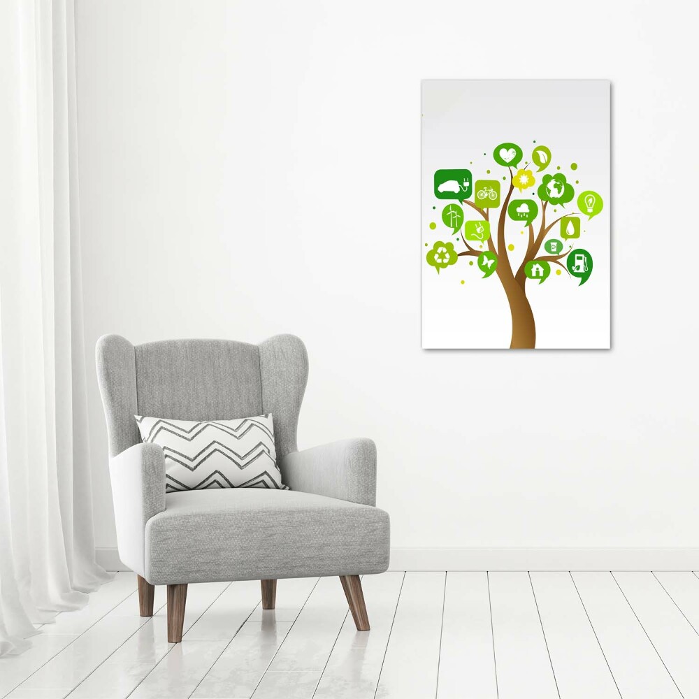 Canvas wall art Ecological tree