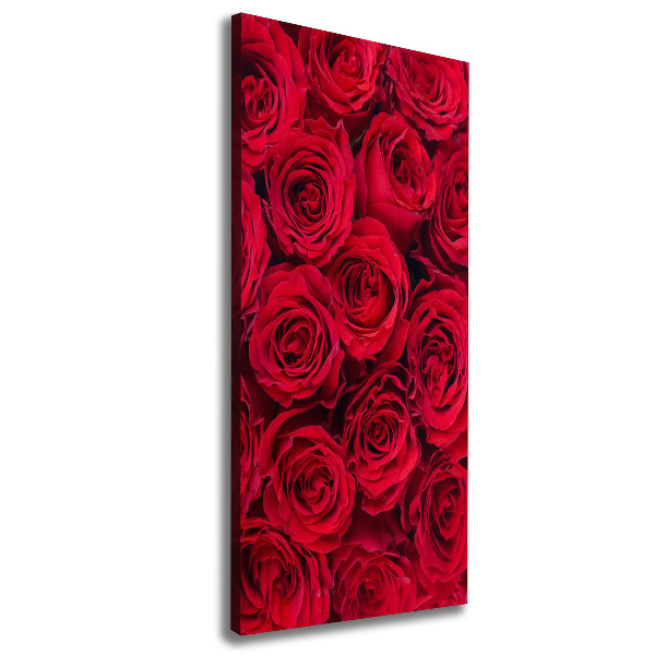 Wall canvas art Red rose