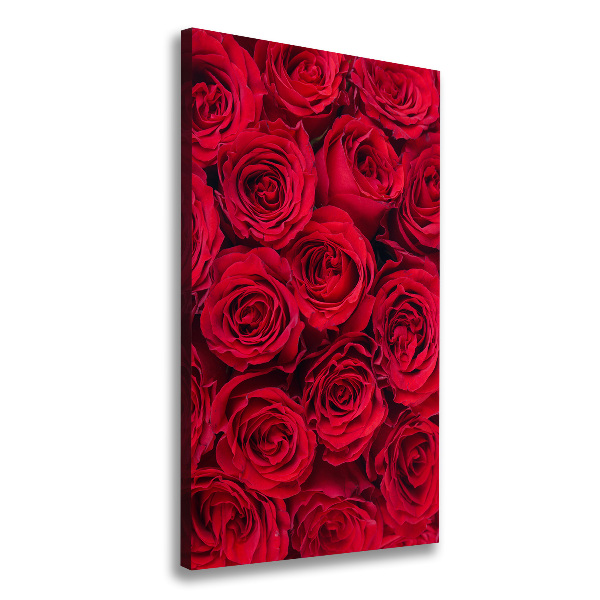 Wall canvas art Red rose