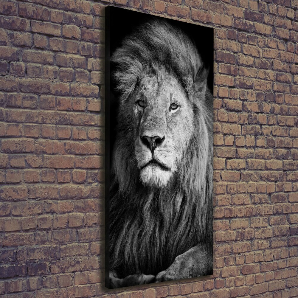 Canvas wall art Portrait of a lion