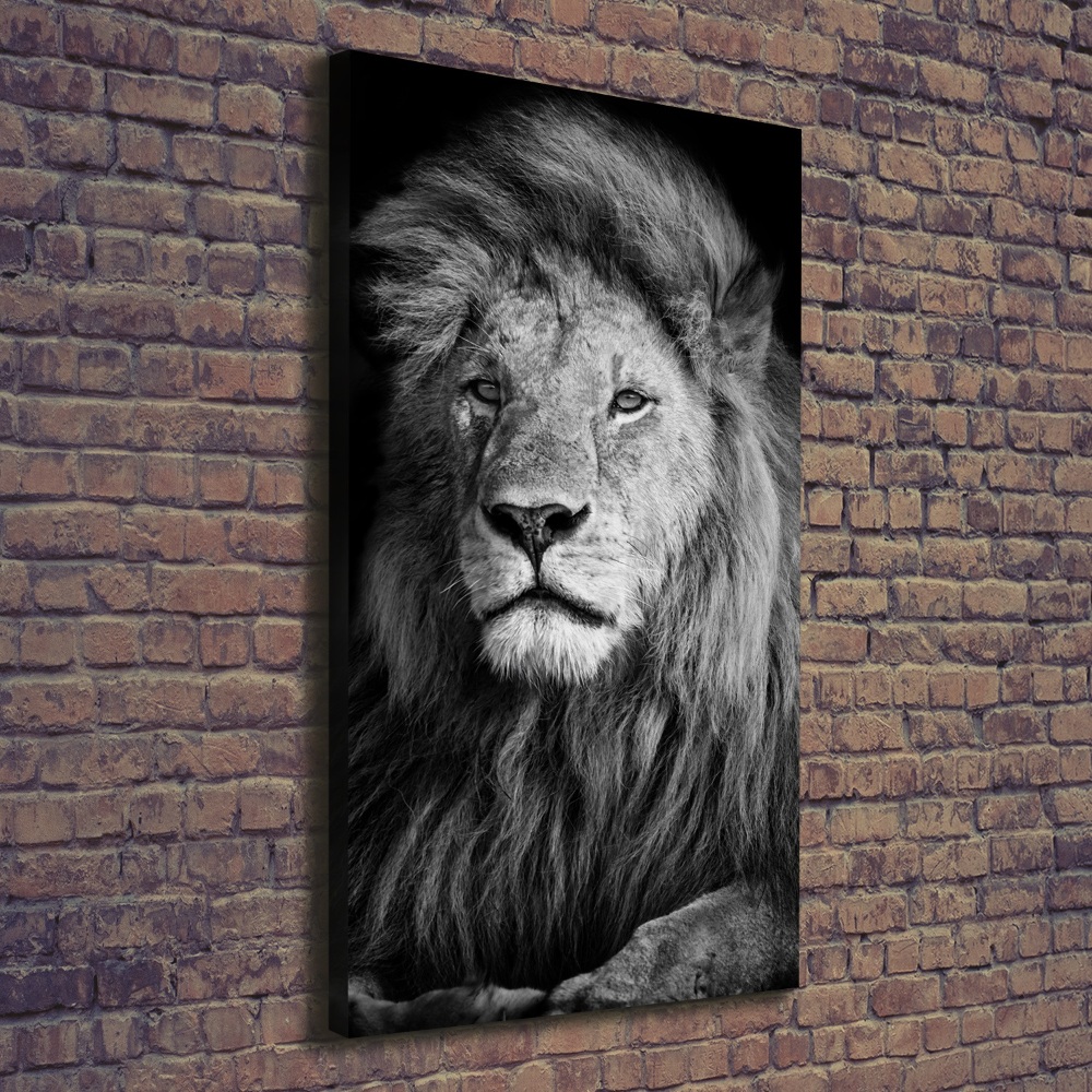 Canvas wall art Portrait of a lion