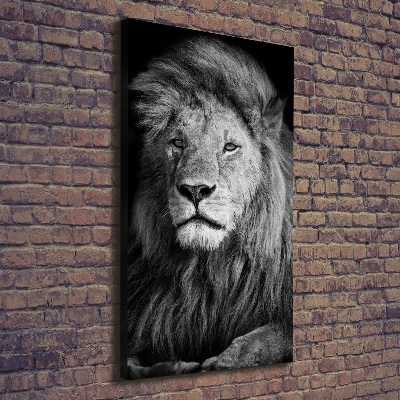 Canvas wall art Portrait of a lion