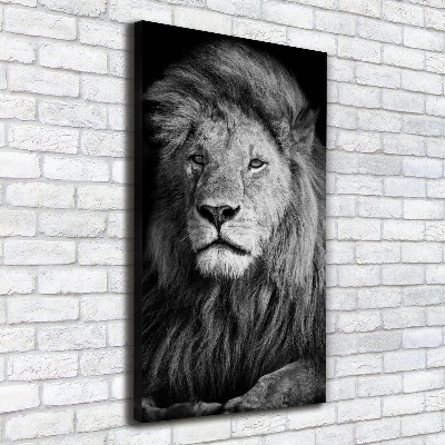 Canvas wall art Portrait of a lion