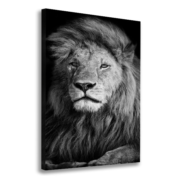 Canvas wall art Portrait of a lion