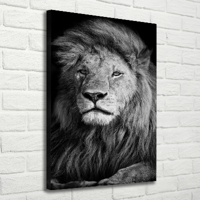 Canvas wall art Portrait of a lion